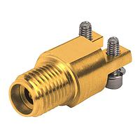 Amphenol SV Microwave 1521-60235 Connectors 2.92mm Female PCB Edge Launch Connector, 2 Hole, Torque Resistant