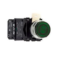 Eaton EM22T3 Pushbutton Switches METAL E22 ILL EXT PUSHBUTTON - GN