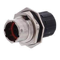Amphenol SINE Systems RT07128PNHEC03R Connectors Receptacle, Jam Nut, 8 Position, Male, Shell Size 12, Silicone Seal, and End Cap with Reduced Diameter Individual Wire Sealing, Range 14 - 24AWG