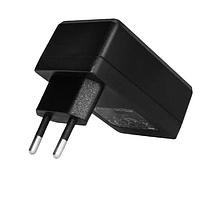 CUI Inc SWH24-36-EB-P5 Fixed Plugs ac-dc, 36 Vdc, 0.65 A, SW, wall-plug, EU, P5 center pos, level VI, black