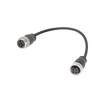 HARTING 21349697496010 Ethernet Cables / Networking Cables 7/8" 4PIN M/F STRT DBL END 1.0M PUR