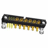 Harwin M80-5L10605M7-06-333-00-000 Power to the Board 6+6 Pos. Male Signal+Power Horizontal Throughboard Conn. Jackscrews