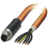 PHOENIX CONTACT 1414956 Sensor Cables / Actuator Cables 6POS Power Cable Orange 3m