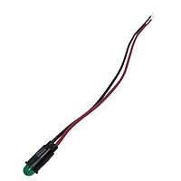 Dialight 559-0202-003F Indicators GREEN DIFFUSED 5V 6" LEADS