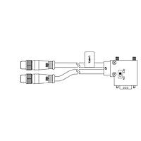 Molex 1200980186 Sensor Cables / Actuator Cables MIC 5P M/MP TO VERT DSUB 1M SH