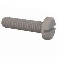 Essentra Components 011032P081 Pan Slotted Pan Slotted Screw, #10-32 Thread, 13/16 Lg