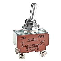 NKK Switches S331T Medium capacity standard size toggles DPST ON-OFF MED/HIGH SCREW LUG