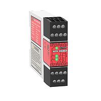 Banner Engineering ES-FA-11AA Stop Safety Relay Safety Relay Module for E-Stop/Rope Pull/Interlock; Supply Voltage: 24 V ac/dc; Safety Input: 1 Dual/Single Channel; Safety Output: 2 NO, 7 A; Aux Output: 1 NC, 7 A; Terminal Block: Removable; Width: 22.5 mm; Self-Checking Circuitry, Auto/Manual Rese