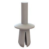 Essentra Components 61PR800000 Push-In Rivet Push Rivet, .250 Hole, .093-.312 Panel Thk