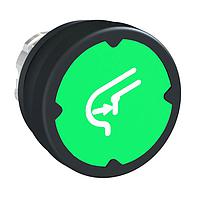 SCHNEIDER ZB4BC38029RA Sealed 22MM HARSH PB, GREEN W/ MARKING,ROTATE 90