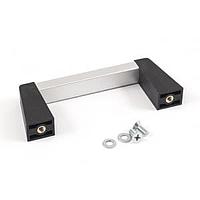 Hammond Manufacturing 1427NBC Handle Handle, 3.5" Centers 1.64"H, Clear/Black