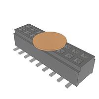 Samtec CLM-109-02-L-D-K-TR Sockets Low Profile Dual-Wipe Socket