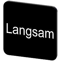 SIEMENS 3SU19000AF160AN0 Labeling Plate, Langsam INSCR. LABEL, BLACK 22 X 22MM, LANGSAM