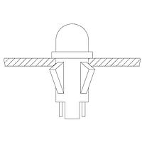 VCC 1051QA4 Neon Panel Mount Indicators NEON PMI 250V W/TERM