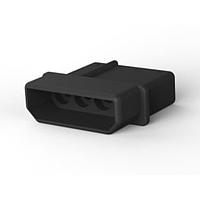 AMP Connectors - TE Connectivity 1-480426-9 Receptacle Housings 04P CMNL CAP HSG F/H BLK