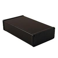 Hammond Manufacturing 1455Q2202BK PC Board Alum w/Plastic Ends 8.66x4.74x2.1" Black