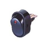 Shin Chin R13-133L-01-BBR Rocker Switches 3P SPST 30A/12VDC RED LED