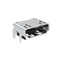 Amphenol Commercial Products G45AA1902100GJ2HR Amphenol HDMI2.1, A, Right Angle, Standard SMT, gold flash, CH=3.55
