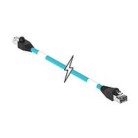 Molex 1201080614 Ethernet Cables / Networking Cables ENET RJ45/RJ45 2PR 70M TPE TEAL