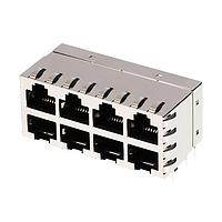 Molex 44520-0001 Stacked MODJACK CAT5 STACKD 50 SAU 8 PORT