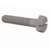 Essentra Components 3225020125 Slotted Hex Slotted Hex Screw, 1/4-20 Thread, 1 1/4 Lg
