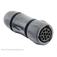 Eaton Souriau-Sunbank UTSX6JC1412SW Plugs Plug, with cable gland backshell, for 12 female contacts, IP68/69K, keying W