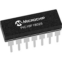Microchip Technology PIC16F18025-E/P Microcontrollers 14KB Flash, 128EE, 1KB RAM, 10b ADC, PWM, CCP, HLT, WDT, PPS, EUSART, SPI/I2C