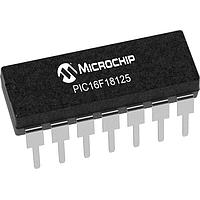 Microchip Technology PIC16F18125-E/P MCU's 14KB Flash, 512B RAM, 128B EEPROM, 12b Diff. ADCC, 2x16-bit dual PWM