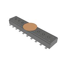 Samtec CLT-110-02-L-D-A-K-FR Socket Low Profile Dual-Wipe Socket, 2.00 mm Pitch