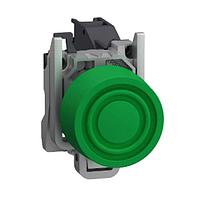 SCHNEIDER XB4BPS31GEX Standard Switches HAZ LOC PUSHBUTTON SWITCH, 24- 240 Vac/dc, CONTACTS 1 N.O., Green, -40 +70 , IP66