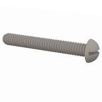 Essentra Components 010348R075 Round Slotted Round Slotted Screw, #3-48 Thread, 3/4 Lg