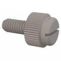 Essentra Components 090832037TEG Knurled Screw Slotted Thumb Screw, #8-32 Thread, 3/8 Lg