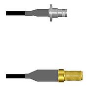 Amphenol Custom Cable Q-080720008018i RF Cable Assemblies BNC-SJB/SMA-SJ RG58 18I