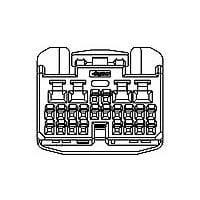 AMP Connectors - TE Connectivity 1746864-1 Housings 0.64III/2.3II 24POS PLUG ASSY