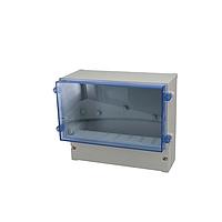 Bud Industries DCS-11902 Dual Compartment Dual Compartment Enclosure Screw-down Cover (7.3 X 8.4 X 4.1 In)