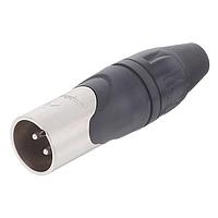 Amphenol Audio AX3M Cable Connectors 3 Pole XLR Male Cable Connector Nickel Finish
