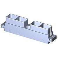 Amphenol Air LB France SIM2N83VG Modular Interconnect Systems Receptacle Short 4 Modules Metallic Standard Olive drab cadmium Polarization G Not mounted