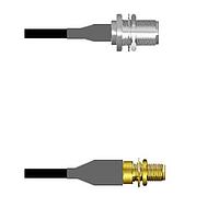 Amphenol Custom Cable Q-23030000D084i RF Cable Assemblies N-SJB/SMA-SJB LMR19 84I