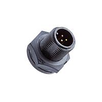 Amphenol LTW 1AD-02PMMS-SC7001 Standard Circular Connector Ceres, Mini Size, Plastic, 5A, 02 pins, Male Connector, Male Contact, Circular, Screw Thread, Solder, Receptacle, IP67