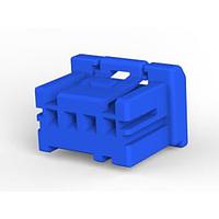 AMP Connectors - TE Connectivity 2-1903390-3 Plug Housing GIC 2.5 W PLUG HSG 4P BLUE