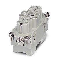 PHOENIX CONTACT 1636363 Inserts Fem K6/12 W/6 Power 12 Control, Screw