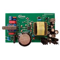 Infineon DEMO5QR0680AZ42W1TOBO1 AC/DC Primary/Secondary Side Controller - Flyback This demostration board operates under a wide range input, and is developed to target offline SMPS application. The board features the new ICE5QR0680AZ PWM quasi resonant flyback CoolSET with 800V integrated MOSFET in DIP-7 package.