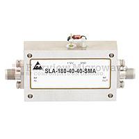 Fairview SLA-180-40-40-SMA 40 dB Gain Limiting Amplifier Operating From 6 GHz to 18 GHz with -20 to 20 dBm Pin, 19 dBm Psat and SMA