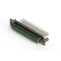 EDAC 628-M37-323-GN3 D-Sub Connectors - Standard Density Vertical Machined D-Sub Connector