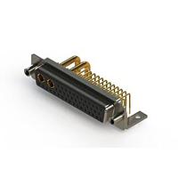 EDAC 630-43W2250-3NE Mixed Contact D-Sub Connectors Right-angle Power Combo D-Sub Connector