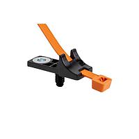 HellermannTyton 156-04048 Cable Mounting & Accessories 2-Piece Cable Tie with Screw Mount, 15" Long, 0.4" Hole, 4.1" Max Bundle, 120lb, PA66HIRHS, BK/OG, 1000/ctn