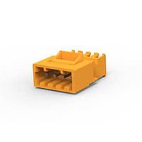 AMP Connectors - TE Connectivity 3-641522-4 Plug Housing 04P MTA156 POST CON ASSY ORNG