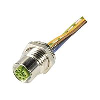 HARTING 21433692801 Sensor Cables / Actuator Cables M12-PFT-CRIMP-8P-YCOD-F-SHLD-0.3