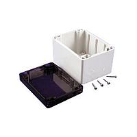 Hammond Manufacturing 1554G2GYSL Enclosures General Enclosure - Grey/Smoke Lid - 4.7 x 3.5 x 3.2in - Polycarbonate - N4X