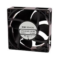 Same Sky (formerly CUI Devices) CFM-8020BF-125-273-20 DC Fans dc axial fan, 80 mm square, 20 mm, 12 Vdc, ball, 2500 RPM, 24.52 CFM, TS